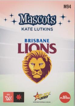 2023 Select AFL Footy Stars - Mascots #M94 Kate Lutkins Back